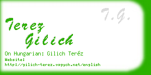 terez gilich business card